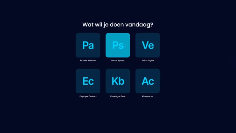 Keuzescherm WorkplaceX
